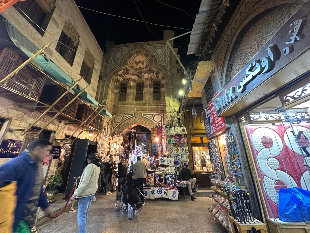 The entrance to the Khan El Khalil market.