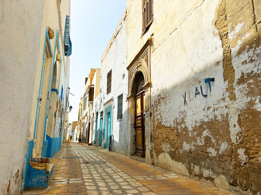 An empty street in Kairouan's medina