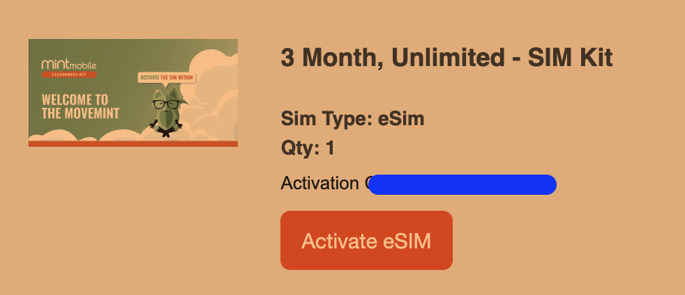 The button from your email that says to activate