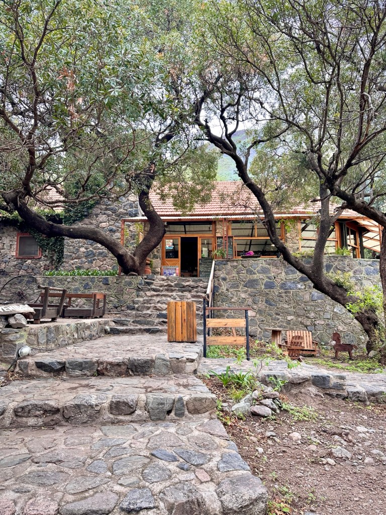 The restaurant, Agua de los Palos, at the base of the Cerro Las Gemelas