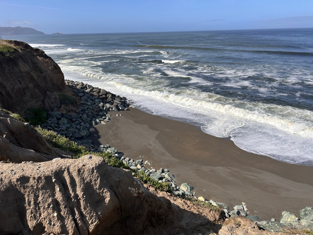 Looking down on Esplanade Beach